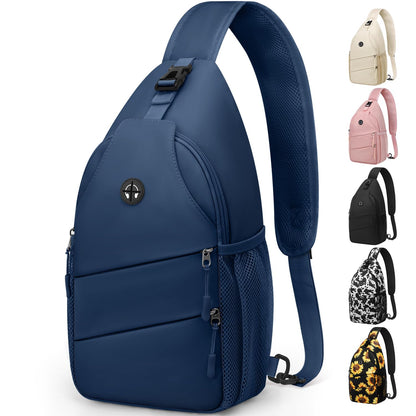 Crossbody Bags for Women Men Trendy Sling Bag Bakpack Casual Chest Bag with Convertible Shoulder Strap