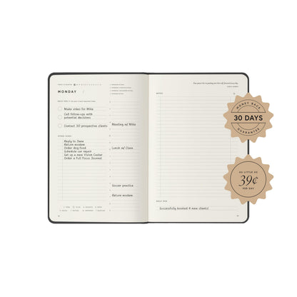 Full Focus Oatmeal Linen Planner by Michael Hyatt - The #1 Daily Planner to Set Annual Goals, Increase Focus, Eliminate Overwhelm, and Achieve Your Biggest Goals - Hardcover