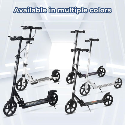 Nattork Scooter for Kids & Adults | Foldable, Lightweight Kick Scooter - Max Load 220LB, 8-Inch Wheels