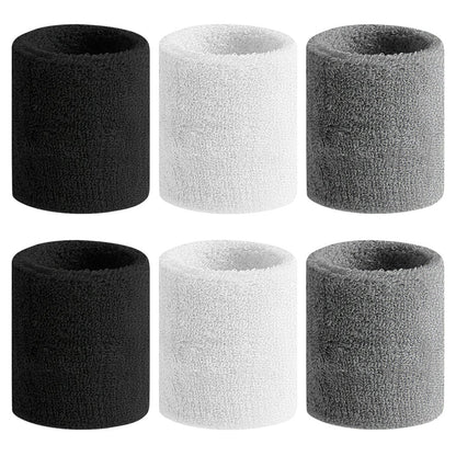 BEACE Sweatbands Sports Wristband for Men & Women - Moisture Wicking Athletic Cotton Terry Cloth Sweatband for Tennis, Basketball, Running, Gym, Working Out