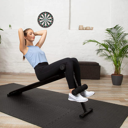 Febyyer Interlocking Soft Foam Floor Mat - 20 Tiles Protective Gym Flooring Set, Exercise Mats EVA Puzzle Rubber Tiles, Ground Surface Protection Workout Underlay Matting Sports Home Fitness Garage