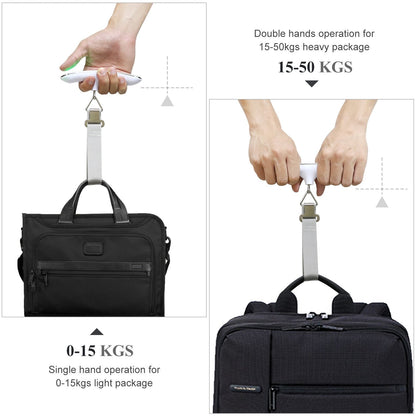 MYCARBON Digital Luggage Scale - High Precision Hanging Scale 110 lb/50KG with Backlit Display, Perfect for Travel and Home