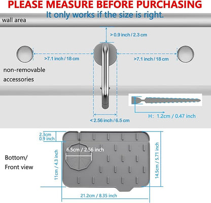 Mini Splash Guard 8.3" Dual-Sided Faucet Splash Guard Small Faucet Handle Drip