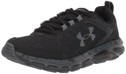 Under Armour Men's Charged Assert 9 Camo, Black/Black, 12.5 US