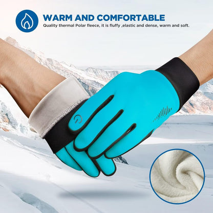 Winter Gloves for Men & Women - Thermal Touch Screen Ski Gloves | Non-Slip Palm & Fleece Lined for Cold Weather Activities