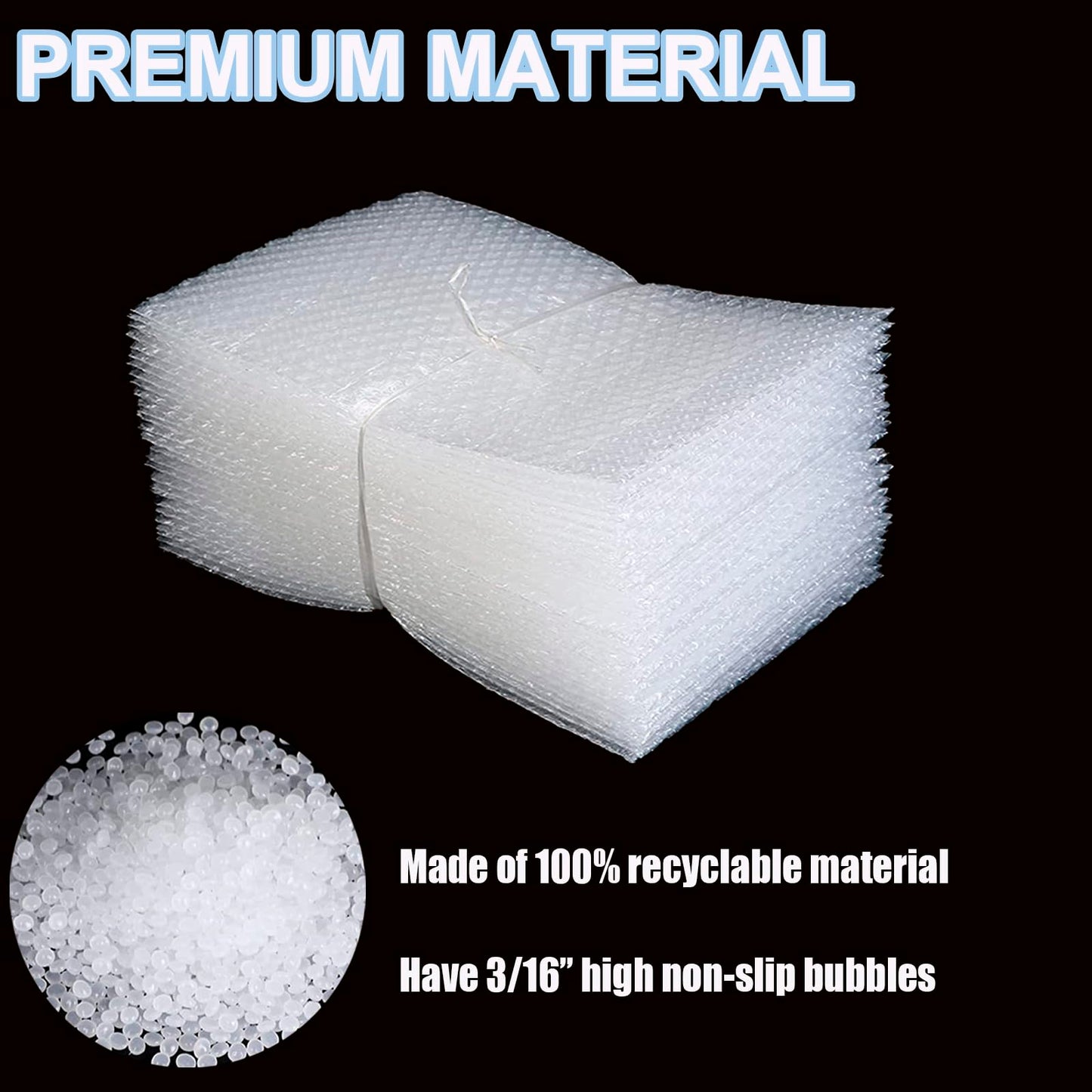 50Pcs 8'' X12'' Bubble Pouches Wrap, Clear Bubble Out Bags for Shipping,Double Walled Cushioning Bags for Moving,Packing and Extra Protecting Fragile Item
