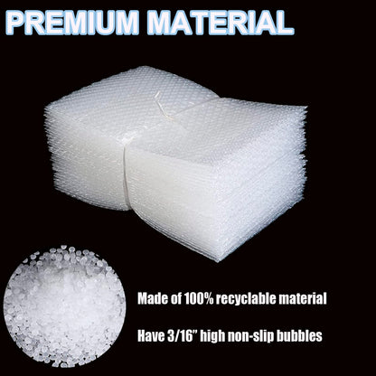 50Pcs 8'' X12'' Bubble Pouches Wrap, Clear Bubble Out Bags for Shipping,Double Walled Cushioning Bags for Moving,Packing and Extra Protecting Fragile Item