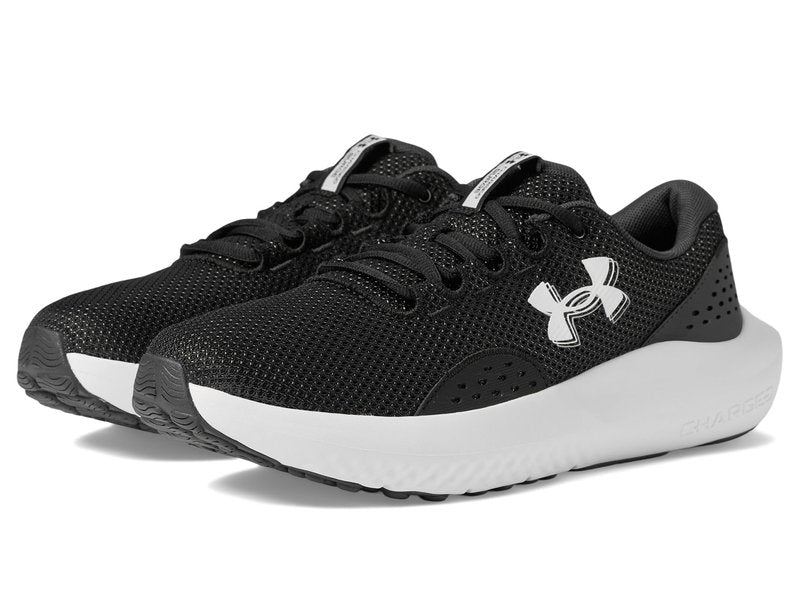 Under Armour Men's Surge 4, (002) Black/Anthracite/White, 8, US