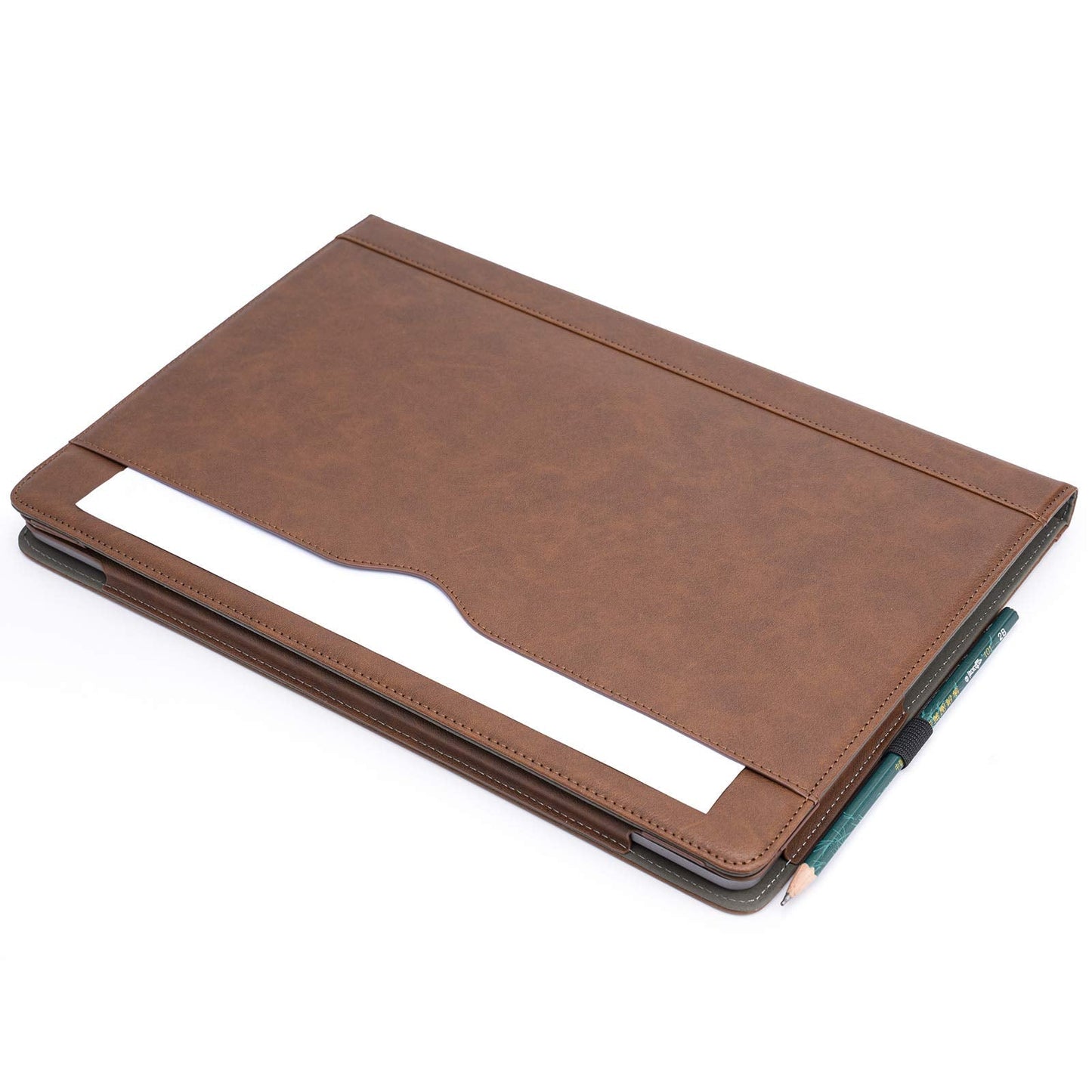 TYTX Compatible with MacBook Air 15 inch Case 2023-2026 Release M2 A2941 M3 A3114 M4 A3241 M5 A3448 with Liquid Retina Display & Touch ID Protective Folio Book Cover with Vents (Dark Brown)