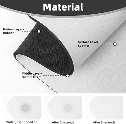 Beach Starfish Seashell Shell Summer Kitchen Sink Splash Guard Faucet Mat Super