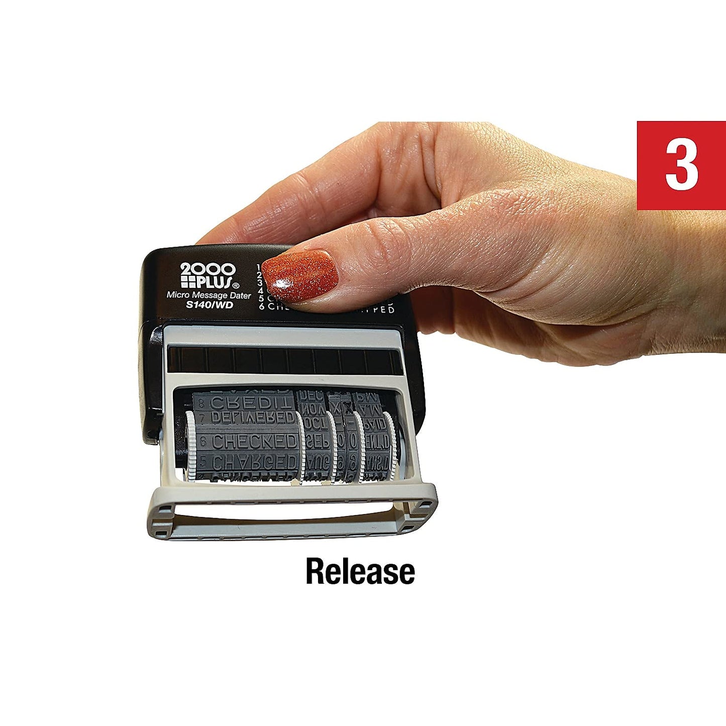 Cosco 2000 Plus Self-Inking Type Size 1 Micro Message Dater (011090)