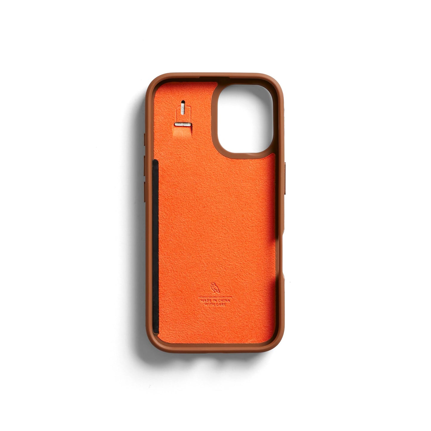 Bellroy Phone Case – 3 Card for iPhone 16 (Leather iPhone case, Phone Wallet) - Sienna