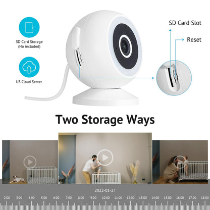 LaView 8MP 4K Security Cameras Outdoor Indoor Wired,IP65, Starlight Sensor & 100 Ft Night Vision,Motion/Person Detection,2-Way Audio/Spotlight,US Cloud,iOS & Android & Web Access
