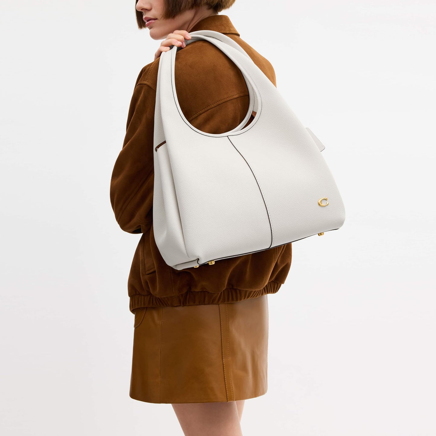 COACH Polished Pebble Leather Lana Shoulder Bag
