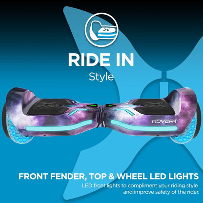 Hover-1 i100 Electric Self Balancing Scooter - 7MPH Top Speed, 6 Mile Range, 5HR Full-Charge, Built-In Bluetooth Speaker, Rider Modes: Beginner to Expert