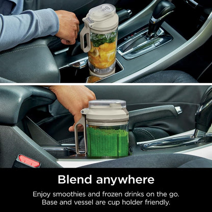 Ninja Blast Max, Portable Blender + Twist & Go, Personal Smoothie, Blend, Ice Crush, 3 Programs, Cordless, 22 oz removable Vessel, Dishwasher Safe, Leakproof, Navy, BC251NV