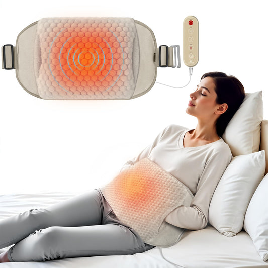 COMFIER Heating Pad for Back Pain Relief,Lower Back Massager with Heat with Hand Warmer Pocket,Extra-Large Size 61",Back Heating Pad for Period Cramps,Fast Heat Pad,Gifts for Women Men Mom Dad