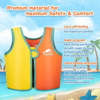 Vine Kids Swim Vest Toddler Learn to Swim Floatation Jackets Training Vest for Boys Girls (2-3 Years)