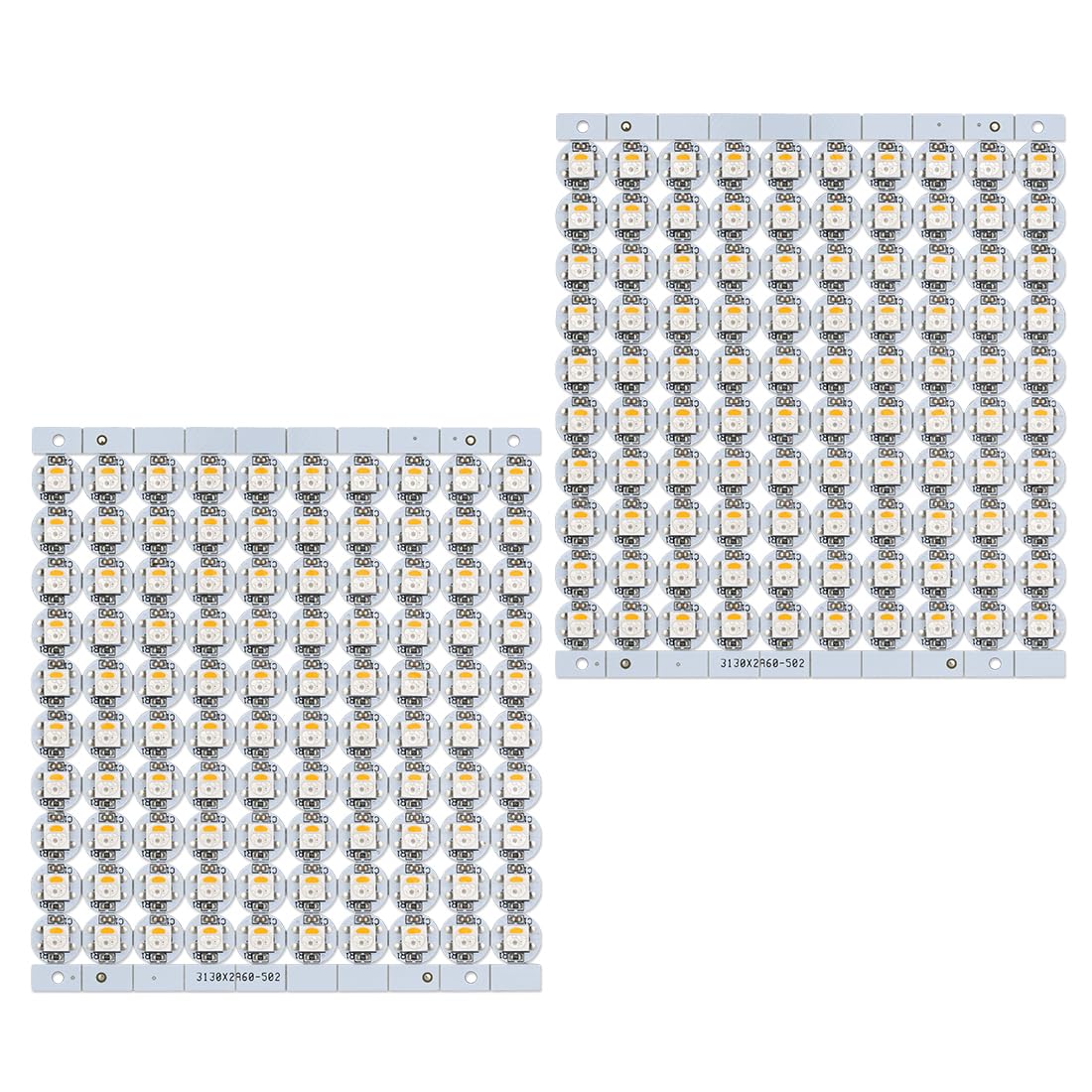 BTF-LIGHTING SK6812(WS2812B) RGBW LED Chips 200PCS RGB+Warm White Individually Addressable 5050SMD Module Pixels Light DC5V White PCB Chasing Dream Color for Christmas(No Adapter or Controller)