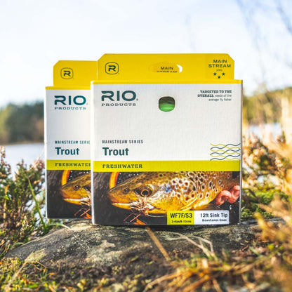 RIO PRODUCTS Mainstream Trout DT Fly Line - Developed for the Average Fly Fishermen - Easy Casting and Smooth Design - Freshwater - 5 Weight