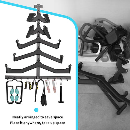 LTTGX LAT Pulldown Attachment Storage Rack Wall Mount, Mag Grip LAT Pull Down Bar & Cable Machine Attachment Holder for Home Gym