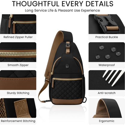 Small Crossbody Purses Bags for Women Men Travel, Chest Sling Bag Women Casual Cross Body Bag for Woman Sling Backpack