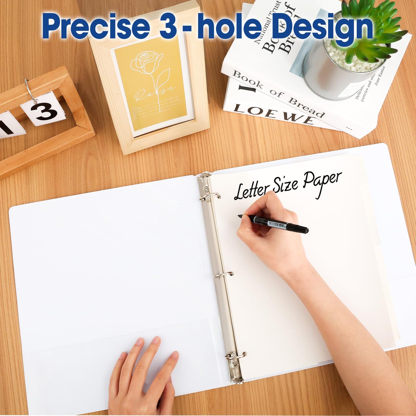 204 Pcs Binder Dividers with Tabs, 1/6 Cut Tabs, Dividers for 3 Ring Binder, Blank Write On Binder Dividers in 6 Tab Sets, Letter Size, 204 Dividers, 34 Sets, White