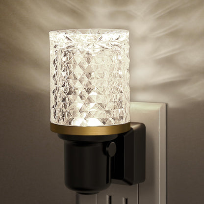 JandCase LED Night Light, Dimmable Night Lights Plug into Wall, Modern Nightlight with Auto On Off Light Sensor, 3000K Soft White Night Light 0-100LM Brightness for Bathroom Hallway Bedroom Decor