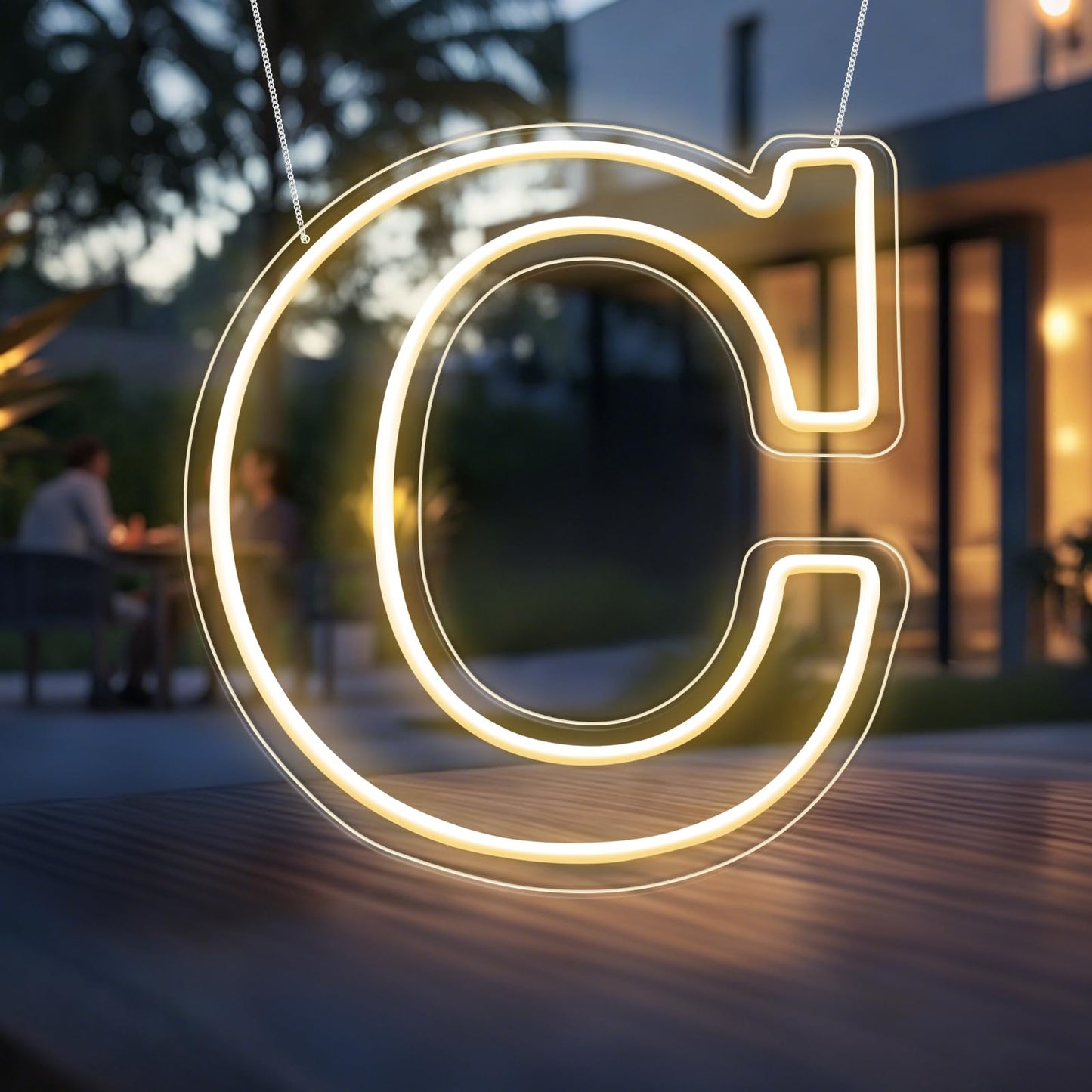 RumonZS Light Up Letters C LED Letters Lights Neon Sign 26 Alphabet 11.4"Decorative Lighted Alphabet for Wedding Party Birthday Bar Christmas Home Decor Letter Lights (Warm White)