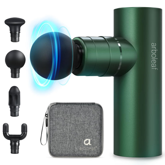 arboleaf Massage Gun Deep Tissue, Full-Metal Electric Portable Hand Held Massager Gun for Back, Body Sore Muscles, Pain Relief, Gifts, Office, Home, Athletes