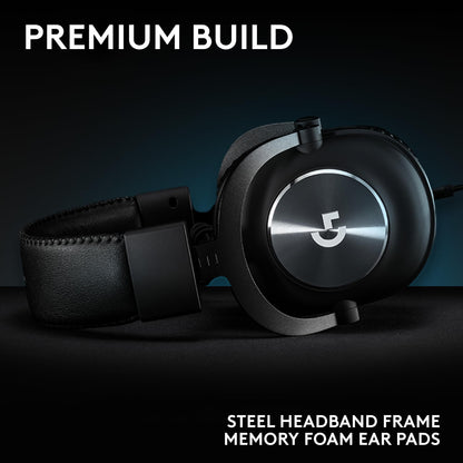 Logitech G Pro X SE Wired Gaming Headset: Blue VO!CE Detachable Boom Mic, DTS 7.1, 50 mm Drivers, USB/3.5mm Aux, USB DAC Included, for PC, Xbox, PS5, PS4 - Black