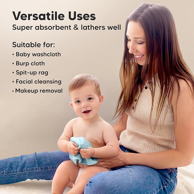 6-Pack Baby Washcloths