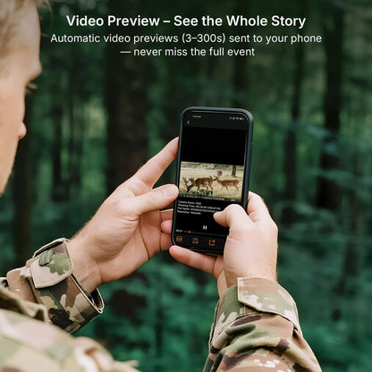 Meidase S950 Cellular Trail Camera, Shared Data Plans, 4G LTE for AT&T/Verizon/T-Mobile, App Control, 48MP Photo, 1296P Video, Night Vision, Camera Sharing, for Wildlife