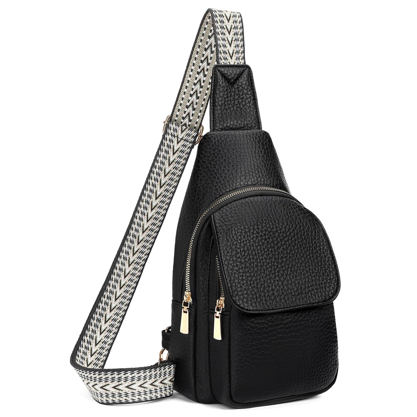 SENDEFN Sling Bag Crossbody Bags for Women Cross Body Purse Leather Fanny Pack Chest Bag for Travel