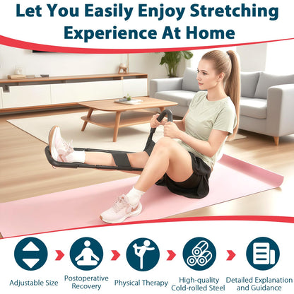 Whiidoom Hamstring Stretcher, Knee Extension Device, Adjustable Lower Back Stretcher, Calf Stretcher, Leg Stretcher and Hip Stretcher for Knee Pain Relief
