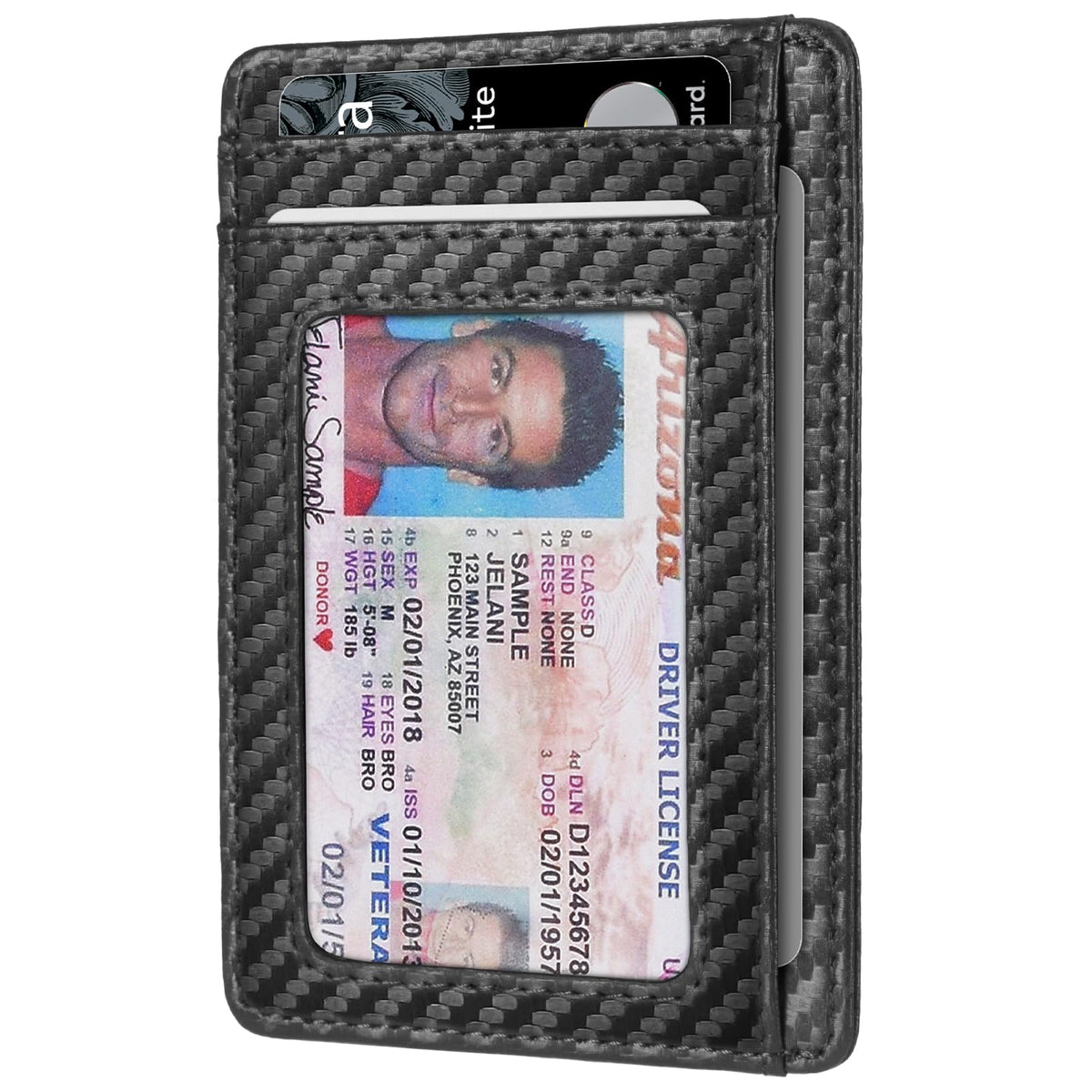 RUNBOX Card Cases Slim Wallet for Men and Women Minimalist Front Pocket RFID Blocking Leather wallets Gifts for men