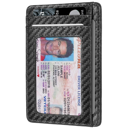 RUNBOX Card Cases Slim Wallet for Men and Women Minimalist Front Pocket RFID Blocking Leather wallets Gifts for men