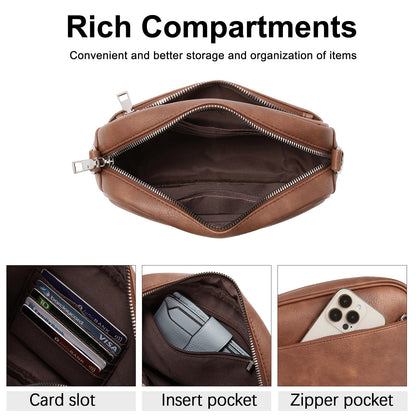 CLUCI Crossbody Bags for Women Trendy, Vegan Leather Shoulder Handbags，Purses for Women with Adjustable Wide Strap