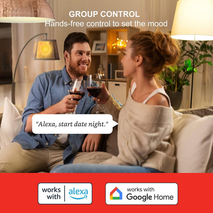 Sengled Smart Light Bulbs, Zigbee Hub Required, Works with Alexa and SmartThings, Voice Control with Google Home and Echo with built-in Hub, Soft White 60W Equivalent A19 Dimmable Smart Bulbs, 4-Pack
