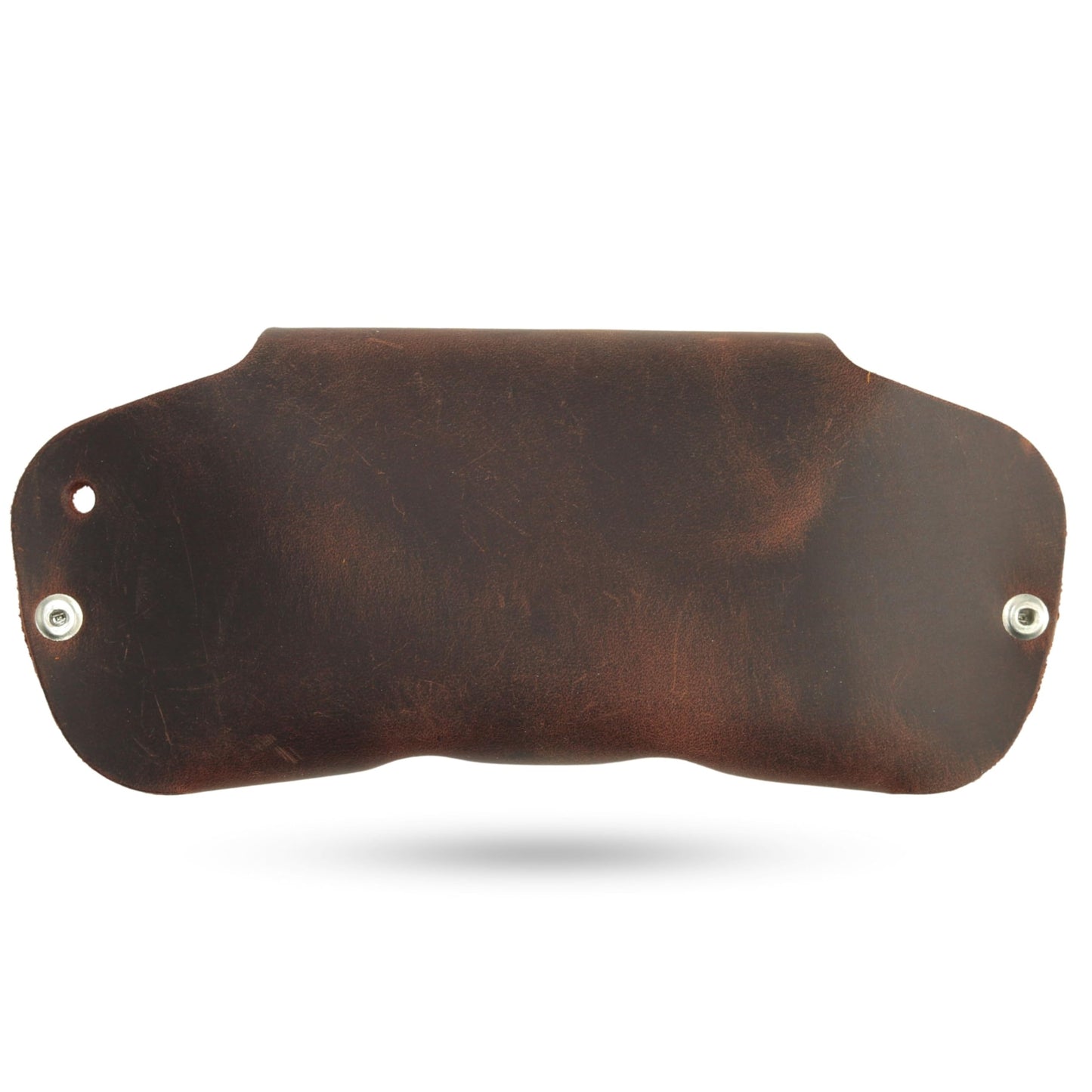 Toprank Leather Eyeglass Case - Handmade Slim Sunglasses Holder, Genuine and Universal Fit for Men and Women (Tan)