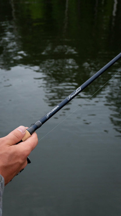 Pflueger 7' President XT Spinning Rod, Medium Light Power, 2-Piece Graphite Rod, Light and Sensitive Fishing Rod Ideal for Bass, Walleye, Panfish, Trout and Steelhead