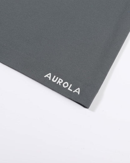 AUROLA Women Essentials Seamless Short Sleeve Fitted Tshirt Gym Workout Athletic Shirts Top Tee Steel Grey