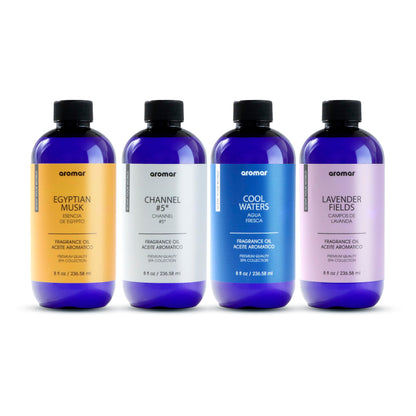 AROMAR Premium Fragrance Oil - Essential Oil for Diffusers & Home Aromatherapy - Cool Waters - 8oz