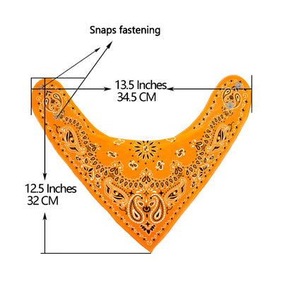 Maiwa 10 Pack Baby Triangle Bandana Bibs for Boys Girls for Drool Teething Eating with Snaps