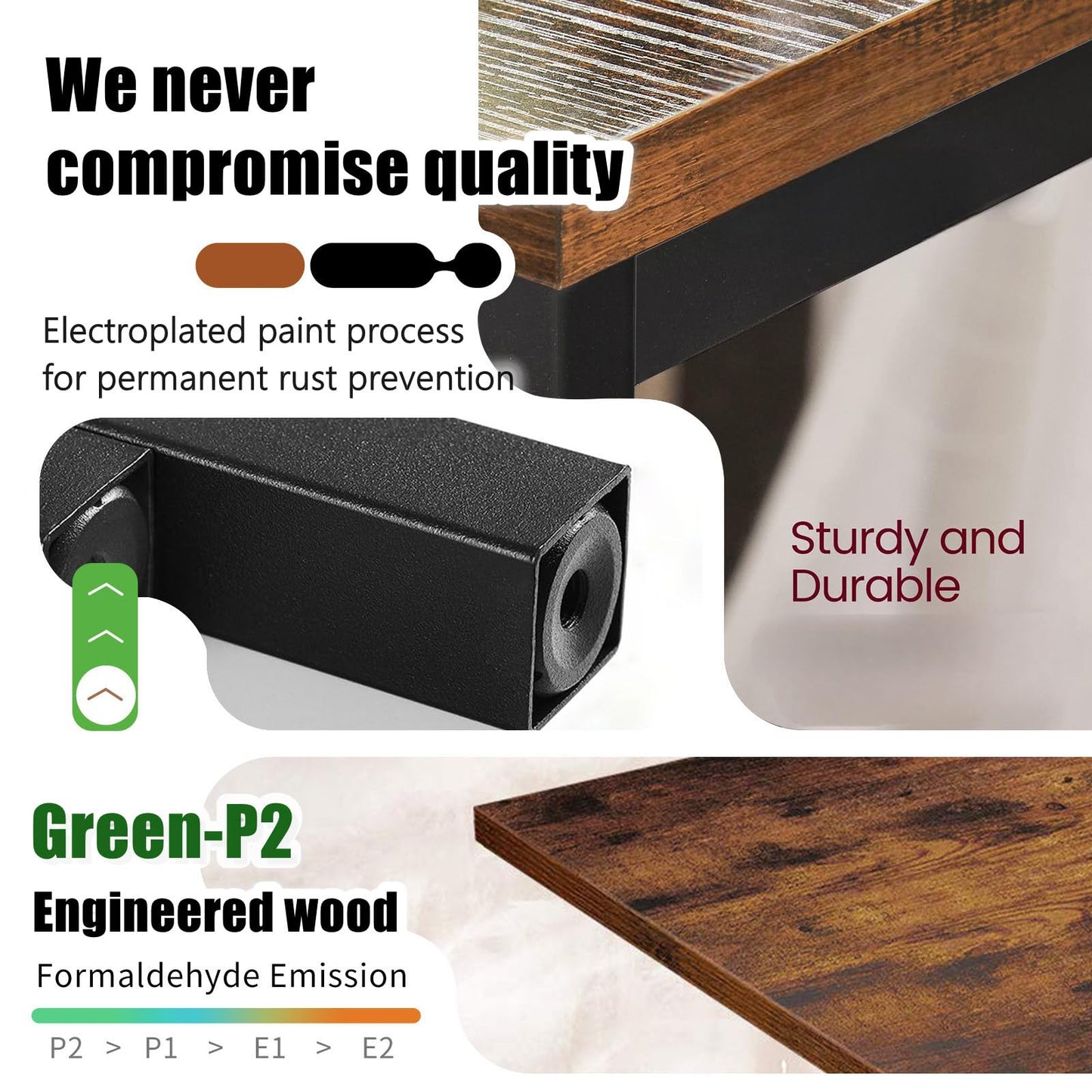 VonDream 3-Tier Desktop Printer Stand, Universal Size Printer Shelf Organizer with Wide Platform, Heavy-Duty Multi-Purpose Office Desk Shelves for Home Office Organization