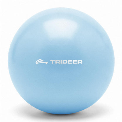 Trideer 9-Inch Pilates Ball, Small Exercise Ball for Yoga, Core Training, Physical Therapy, Balance, Stability and Stretching Pilates Equipment with Inflation Straw (Baby Blue)