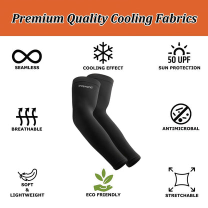 YQXCC 6 Pairs Arm Sleeves, UV Sun Protection UPF 50 Cooling Sleeves, Sports Compression Arm Covers for Golf Basketball