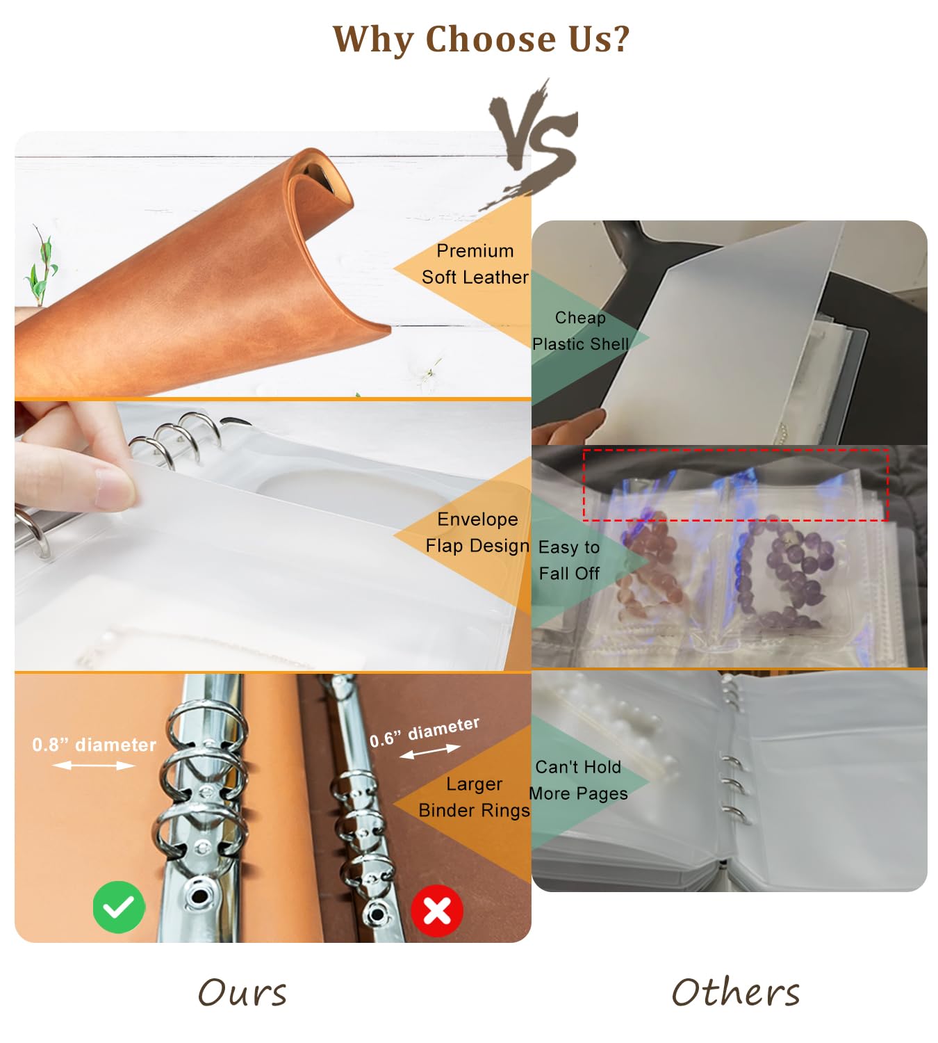 Jewelry Storage Book, Travel Jewelry Organizer with Anti-drop Pockets, Portable PU Leather Earrings Album with Transparent Bags for Rings, Bracelets(70 Grids+70 Anti-Oxidation Bags+10 Necklace Cards)