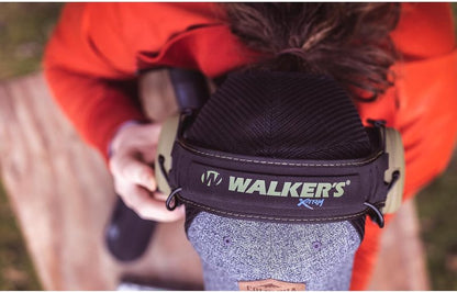 Walker's Razor X-TRM Electronic Muff - Noise-Canceling Hearing Protection for Shooting | Adjustable Fit