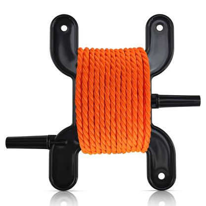 Harrier Hardware Trotline Winder, Black, Christmas Lights Catfish Line Reel & Cord Organizer